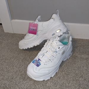 Skechers D'Lites White Chunky Sneakers